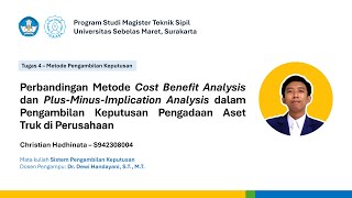 Cost Benefit Analysis vs PlusMinusImplication Analysis [upl. by Madonna]