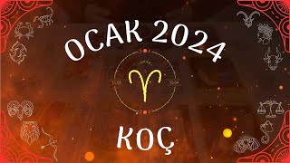 KOÇ BURCU OCAK 2024 Aylık Burç Yorumları  Tarot Falı [upl. by Lewan988]