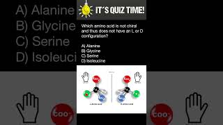 Which Amino Acid does not have L and D configurations [upl. by Dallon]