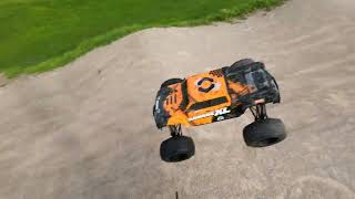 1 year old hpi savage xl flux v2 Deeping bmx track [upl. by Frolick992]