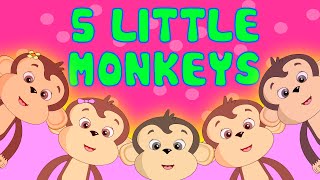 Five Little Monkeys Nursery Rhyme [upl. by Winston]