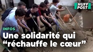 Des milliers de volontaires de la région de Valence viennent aider spontanément [upl. by Ssepmet]