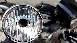 splendor headlight change to yamaha rx100 type round shape [upl. by Notsla]