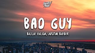 Billie Eilish Justin Bieber  bad guy Lyrics [upl. by Berget]