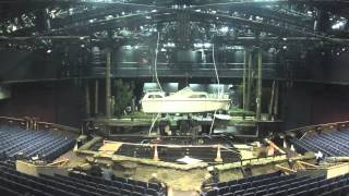 Timelapse video of the backstage set up for Way Upstream The Stage [upl. by Jordan]