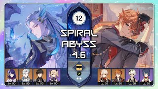 Spiral Abyss 46  C0 Neuvi ElectroCharged x C6 Childe Vape  Floor 12  Genshin Impact  SynForest [upl. by Ocirnor]