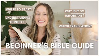 Beginners Guide to STUDYING the BIBLE What You Need to Know Tips for Reading Resources [upl. by Schacker]