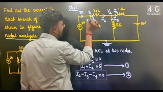 Nodal Analysis Problem in Tamil EC3251 Circuit Analysis Unit 1 DC Circuit Analysis Sem  2 [upl. by Anitsrhc]