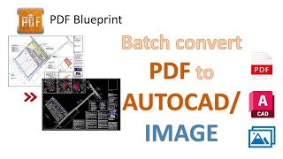 PDF Blueprint  PDF to AUTOCAD amp JPG IMAGE File to PDF [upl. by Aciemaj506]