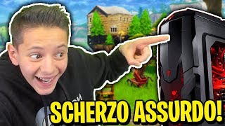 GLI SPENGO il COMPUTER mentre STA PER VINCERE e LUI IMPAZZISCE SCHERZO ASSURDO  Fortnite ITA [upl. by Bigot]