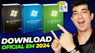 😱Como BAIXAR o Windows 7 ORIGINAL Todas as Versões 2024 [upl. by Hanleigh]