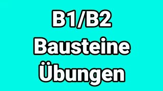 Deutsch Bausteine B1B2 Prüfung telc Goethe Grammatik einsetzen auswählen Hitze Präposition [upl. by Sirtimid225]