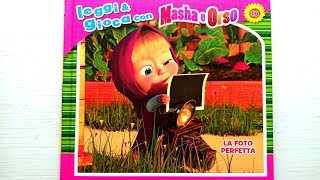 Masha e Orso LA FOTO PERFETTA  libro con giochi e attività  audiolibro per bambini [upl. by Kermie338]