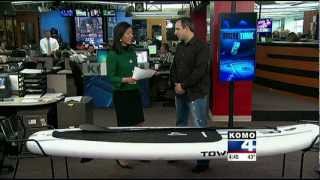 Tower Paddle Boards Stephan Aarstol on KOMO 4 News Seattle [upl. by Rednasela]