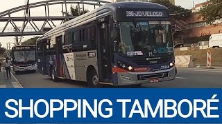 SHOPPING TAMBORÉ BARUERISP MOVIMENTAÇÃO DE ÔNIBUS [upl. by Enaed]