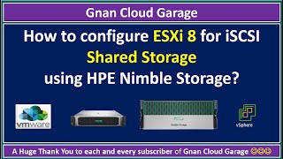 How to configure ESXi 8 for iSCSI Shared Storage using HPE Nimble Storage  Storage Architecture [upl. by Pega599]