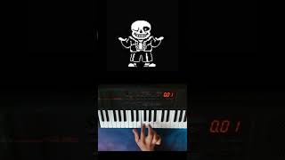 Undertale  Megalovania Piano Overdriven Guitar shorts easy piano tutorial undertale [upl. by Hild204]