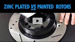 Painted vs Plated Brake Rotors Product Review Comparison BrakeMotive [upl. by Beckerman]