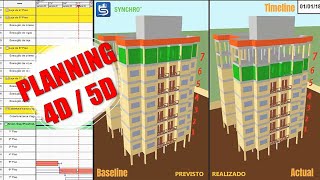 Sample Planning BIM 4D and 5D  Bentley Synchro [upl. by Ahsiekar964]