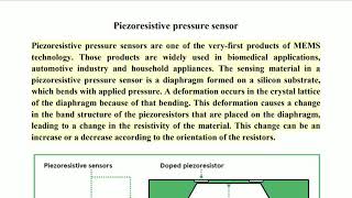 Piezoresistive pressure sensor [upl. by Annez]