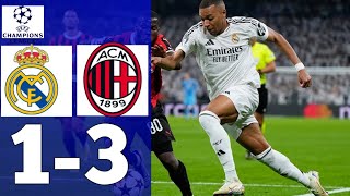 Ac Milan vs Real Madrid  Highlight UEFA champion  13 [upl. by Nnaerb]