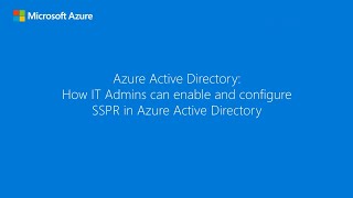 How to enable and configure SSPR in Entra ID [upl. by Cristine]