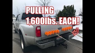 Pulling a 10000 lb Truck with SUCTION CUPS from Harbor Freight [upl. by Noirred915]