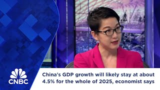 Chinas GDP growth will likely stay at about 45 for the whole of 2025 economist says [upl. by Greenburg]