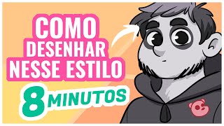 Como desenhar nesse estilo cartoon em 8 minutos  Ursos sem Curso [upl. by Amor]