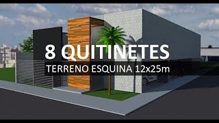 8 QUITINETES NA ESQUINA DE 12x25m [upl. by Neill]