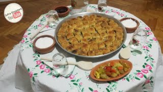 Mantia me mish te bluar Receta Tradicionale super te shijshmeMantie Traditional Albanian recipe [upl. by Ahsets]