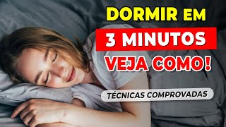 COMO DORMIR RÁPIDO  SÓ 3 MINUTOS  ACABE COM A INSÔNIA 2 Formas Comprovadas e Alertas [upl. by Favianus125]