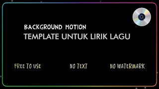 Template Background Untuk Lirik Lagu  Runing Led RGB [upl. by Eelak819]