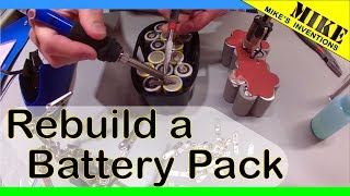 Rebuilding an 18 volt DeWalt Battery Pack [upl. by Ecineg]