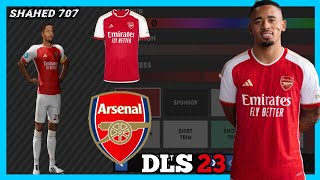 DLS 23  Arsenal New Kits 2324 In Dls 23 Import Arsenal New Jersey In Dls 23 [upl. by Nared]