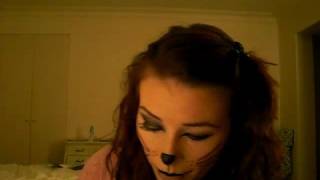 Kitty Cat Makeup for Halloween tutorial [upl. by Eelame567]