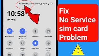 How to Fix No Service SIM Card Problem On Android। SIM Card No Service Problem Solve On Android [upl. by Nylasoj]