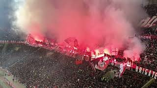 AC Milan Fans in Harmony Sarà Perché Ti Amo Echoes Through San Siro [upl. by Asilet761]