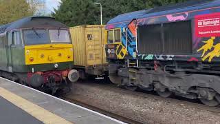 “Peter Lord Hendy of Richmond Hill etc” 66718 GBRf 4L11 containers amp “Great Western” 47815 241024 [upl. by Oletta955]