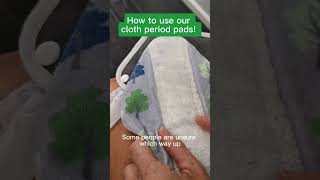 How to use and fit reusable period pads  Cheeky Wipes [upl. by Niltyak557]