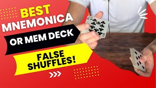 BEST Mnemonica or Mem Deck FALSE SHUFFLES Easy amp Convincing False Shuffles for Mnemonica Stack [upl. by Aisul654]