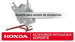 Accesorios para motoazadas Honda  Soporte cambio accesorios [upl. by Bjork314]