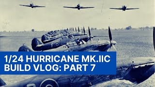 124 Trumpeter Hurricane MkIIc Build Series  Part 7 Decals and Weathering [upl. by Nole147]