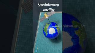 Geostationary satellite model school Project working model DIY science youtubeshorts [upl. by Niwle]