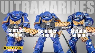 3 different ways to paint your Ultramarines for Warhammer 40000 [upl. by Harwilll]