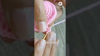 Crochet Rose Flower🌹 Tutorial on YouTube Gonkui Crochet step by step crochetflower shorts crochet [upl. by Ranna]