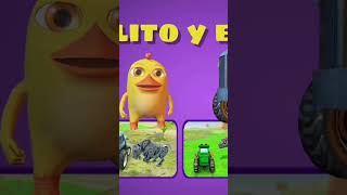 Juegos de pelea de vacas con tractores  toro y pollito  best android game [upl. by Enohs806]