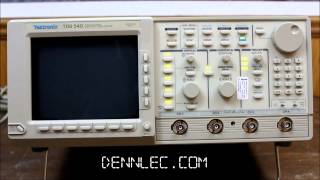 Tek Tektronix TDS 540 4 channel 500 MHz Digitizing Oscilloscope booting up failing test [upl. by Meelas259]