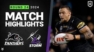 NRL 2024  Panthers v Storm  Match Highlights [upl. by Juster]