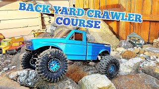 Brushless Redcat Ascent Back yard crawler course [upl. by Aleusnoc160]